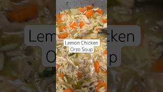 The Best Lemon Chicken Orzo Soup soup souprecipe recipe [upl. by Maxie290]