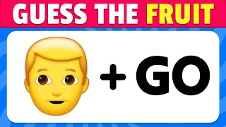 Guess The FRUIT By Emoji  Emoji Quiz [upl. by Marte]