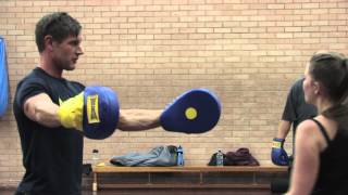 Boxercise class at Broadmeadow Sports Centre Teignmouth [upl. by Yemane381]