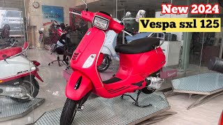 New 2024 Vespa SXL 125 🤟On Road Price Mileage Feature Review  Vespa Sxl 125 Bs7  Vespa scooty [upl. by Ycnay697]