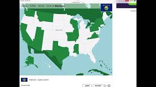 Seterra The US 50 States Pin Mode Touch Web WR [upl. by Otina]