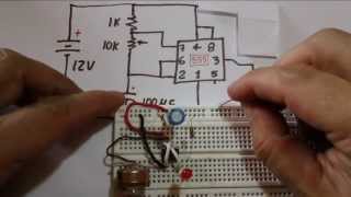 ✅ Circuito LED intermitente con 555 [upl. by Ahsima]