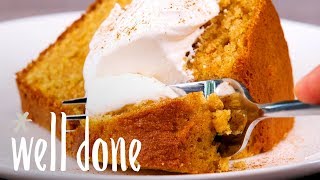 Sweet Potato Pound Cake An Exciting New Way To Enjoy Sweet Potatoes  Recipe  Well Done [upl. by Irmine589]