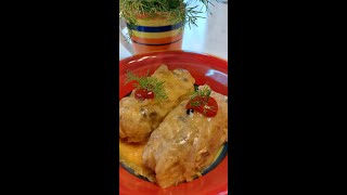 Sarmale de Post reteta ca la manastire ciuperci orez ceapaVeganeVegetarianVegan Cabbage Rolls [upl. by Ainirtak]