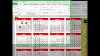 Plantilla Calendario Excel 2014 Agenda Administrador y escanear desde Excel [upl. by Foster]