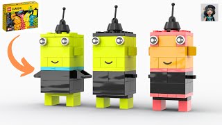 ALIEN BRICKHEADZ Lego classic 11027 ideas How to build easy [upl. by Romine]