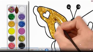 VIDEO TUTORIAL DRAWING AND COLORING TUTORIAL FOR BEGINNER IN ENGLISH [upl. by Conan]