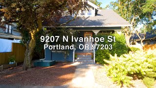 9207 N Ivanhoe St  Video Walkthrough  Portland Oregon Real Estate [upl. by Triny]