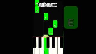 Tetris Theme  Piano Easy Tutorial For beginners shorts piano pianotutorial youtubeshorts easy [upl. by Ganiats]