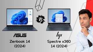 Asus Zenbook 14 OLED vs HP Spectre x360 14 2024  spec review amp comparison [upl. by Oicapot]