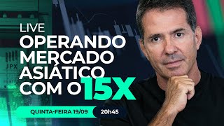 Operando AO VIVO no mercado Asiático com o Método 15X [upl. by Eugenius]