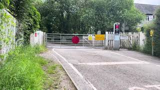 Tisbury Quarry level crossing Wiltshire [upl. by Ecyak]