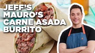 How to Make Jeff Mauros Carne Asada Burrito  Food Network [upl. by Geri]