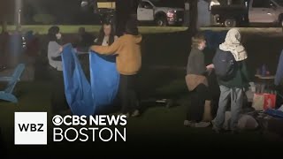 Tufts protesters take down encampment [upl. by Marlowe]