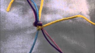 How to Make a 4 strand colour friendship bracelet [upl. by Malley]