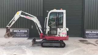 Takeuchi TB016 mini digger test demo [upl. by Steffen]