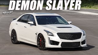 New Cadillac CTSV3 1100WHP First Race [upl. by Eisset692]