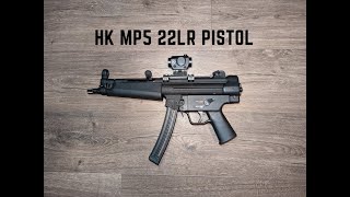 HK MP5 22LR PISTOL  Review and range time [upl. by Ikilisav]