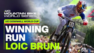 Loic Bruni Winning Run Loudenvielle  UCI Mountain Bike Downhill World Cup [upl. by Tye]