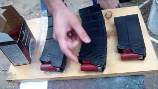 Saiga 12 SGMT Surefire vs AGP magazines preliminary review [upl. by Jt]