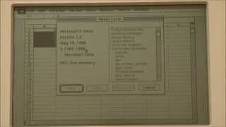 Apple Macintosh Portable 1989 Start Up and Demonstration [upl. by Eirameinna]