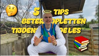 5 tips om beter op te letten in de les  Matthias Olbrechts [upl. by Enelyad]