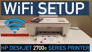 HP DeskJet 2700e WiFi Setup [upl. by Doowrehs]