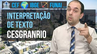 Desafio Épico CESGRANRIO  Interpretação de Texto Sem Ler Será que Você Consegue 🤔📚 CNU IBGE CEF [upl. by Lydon108]