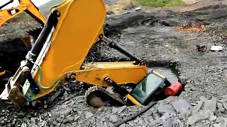 40 DANGEROUS Operating Excavator amp Bulldozer Skills  Truck Fails in Glacier Excavator Rescue Fails [upl. by Llertnod]