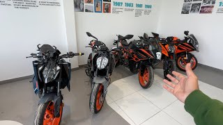 2024 KTM All Bikes Latest New Full Price List [upl. by Sredna]