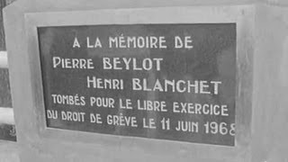 Cérémonie des syndicats aux morts de 1968 de Sochaux [upl. by Jowett]