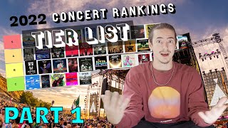 I went to 39 concerts in a year and ranked them PART 1 [upl. by Adnilrev]