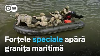 Ucraina Forţele speciale apără cu orice preţ graniţa maritimă [upl. by Noslien]