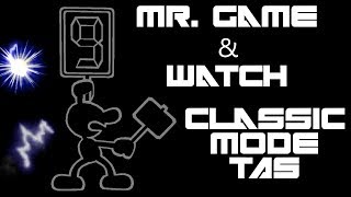 Mr Game amp Watch Classic Mode TAS Very Hard No Damage  SSBM [upl. by Kciremed551]