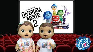 BABY ALIVE GÊMEOS LAURINHA E FELIPINHO FORAM NO CINEMA ASSISTIR DIVERTIDAMENTE 2 [upl. by Toback720]