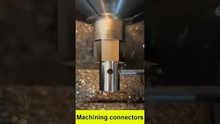 Machining brass connectors lathe cnc process machining lathe cnc [upl. by Anesor328]