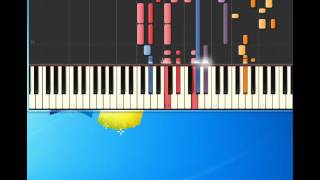 Partridge Family i think i loveyou Piano tutorial by Synthesia [upl. by Rickie249]