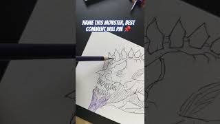 Name This MonsterBest Comment Will Pin 📌 shorts drawing painting [upl. by Nailij]