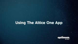 How To Altice One App [upl. by Llenrad]