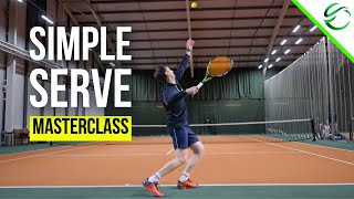 Simple Tennis Serve Technique Masterclass for Beginners [upl. by Keheley]