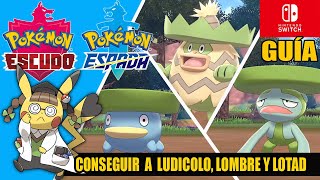 Cómo conseguir a LUDICOLO LOMBRE y LOTAD salvaje en POKÉMON ESPADA Y ESCUDO [upl. by Ayouqes749]