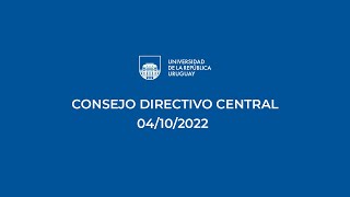 Consejo Directivo Central  04102022 [upl. by Brebner522]