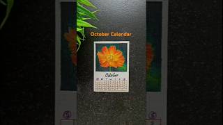 October Calendar DIYHow to make Calendar with paper shorts [upl. by Inahc]