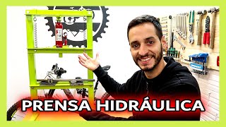 📐 Cómo HACER una PRENSA HIDRÁULICA casera 🔩 FÁCIL Y CASI SIN SOLDADURA [upl. by Ahsieyn]