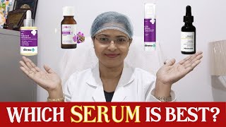 How to choose BEST serum  आपकी त्वचा के लिए बेस्ट Acne MarksOpen Poresglow brightness skin [upl. by Ettennej]