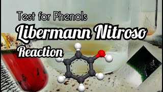 Libermann Nitroso reaction  test for phenols [upl. by Sutton]