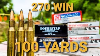 270 Win  100 Yard AMMO TEST [upl. by Ahsil]