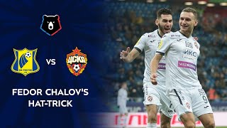 Fedor Chalovs HatTrick against FC Rostov  RPL 202021 [upl. by Siusan]