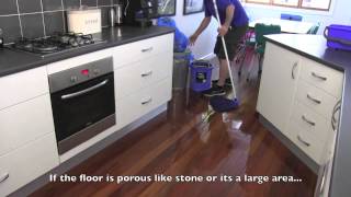 How to mop a floor Mini Clean Official Training Video [upl. by Nayhr]