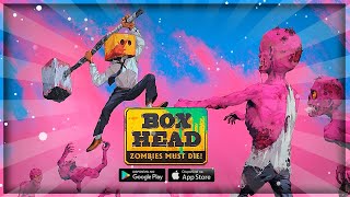 Un nouveau SURVIVAL de ZOMBIES en mode roguelike  BOXHEAD zombie must die iOS Android gameplay [upl. by Royall280]